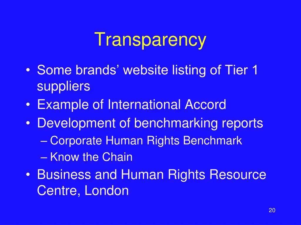 transparency