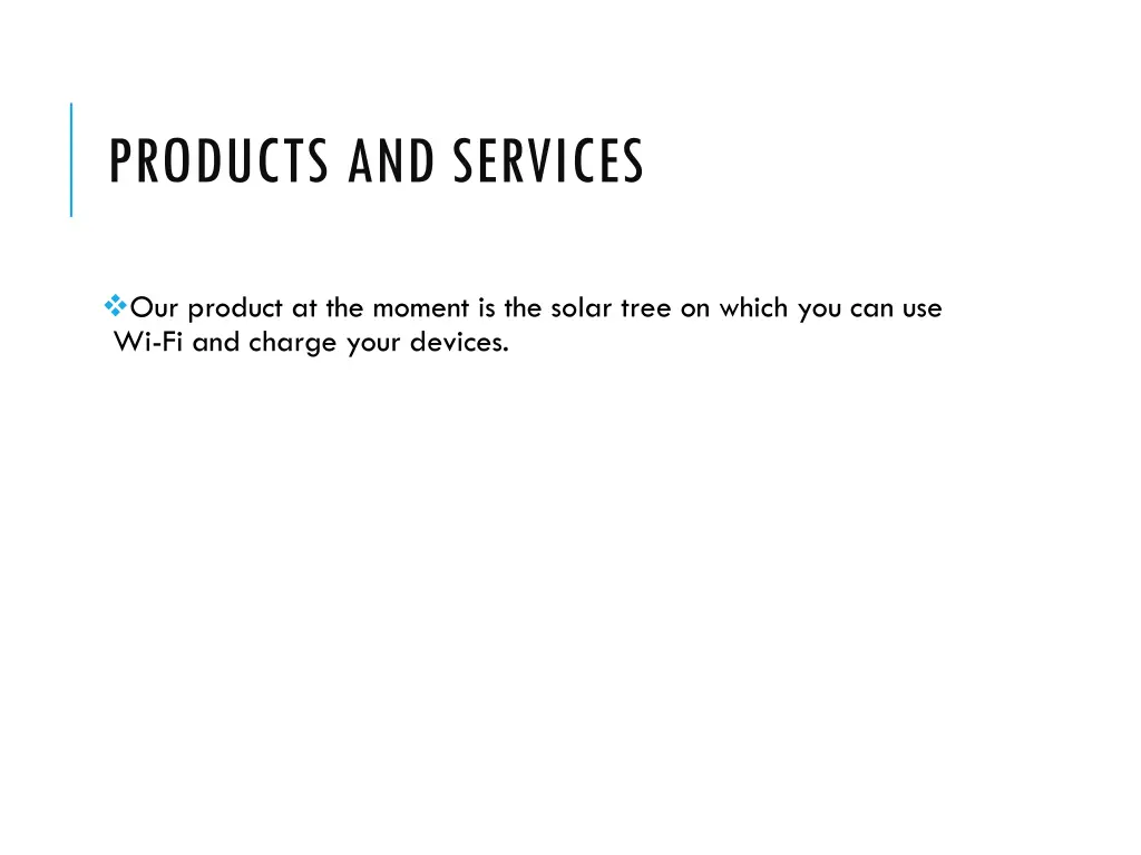 products and services