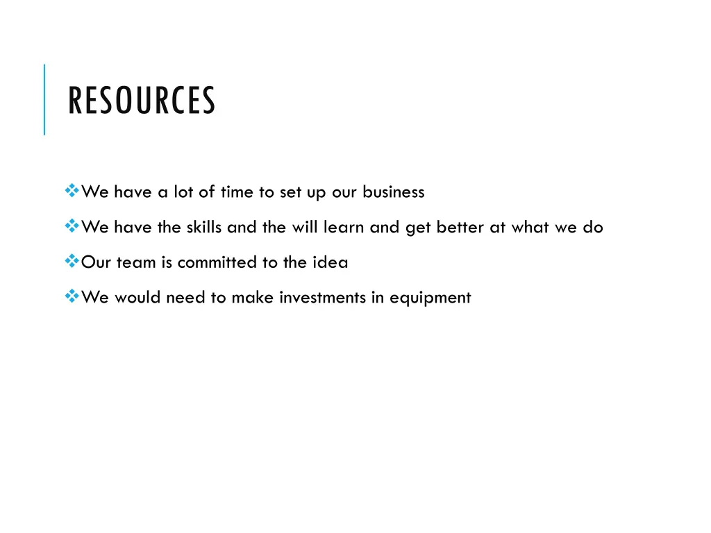 resources