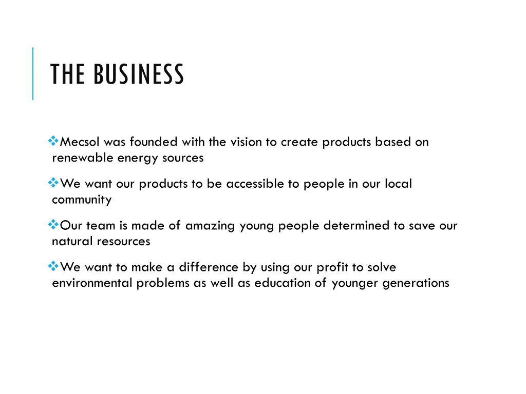 the business