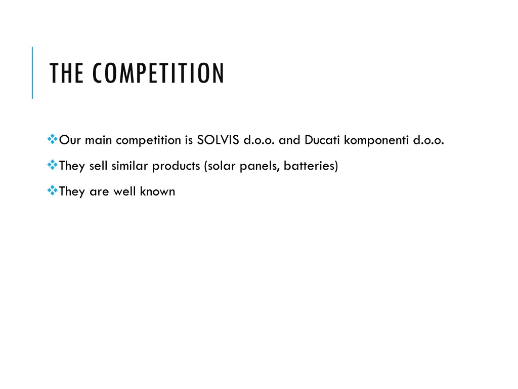 the competition