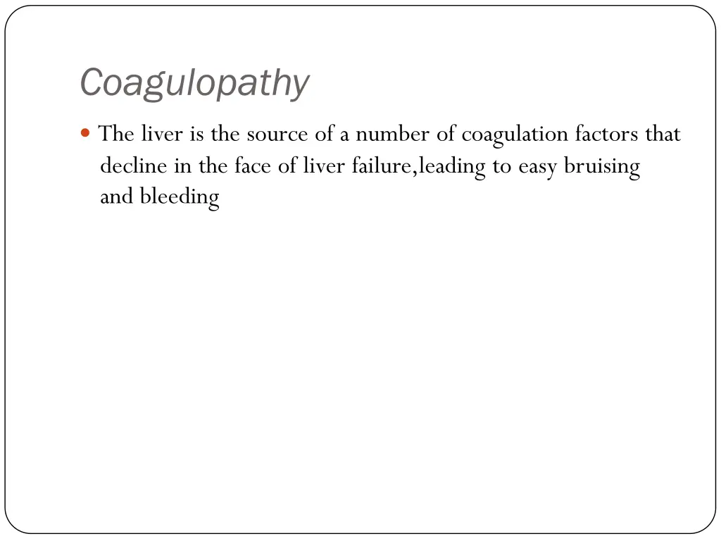 coagulopathy