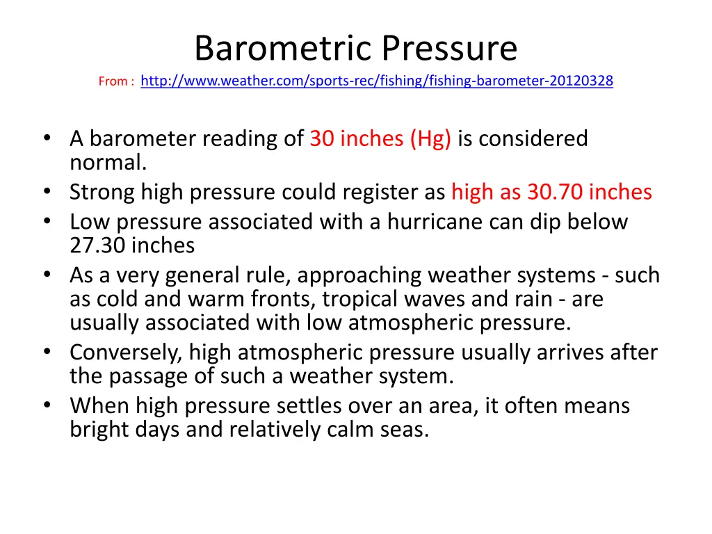 barometric pressure from http www weather