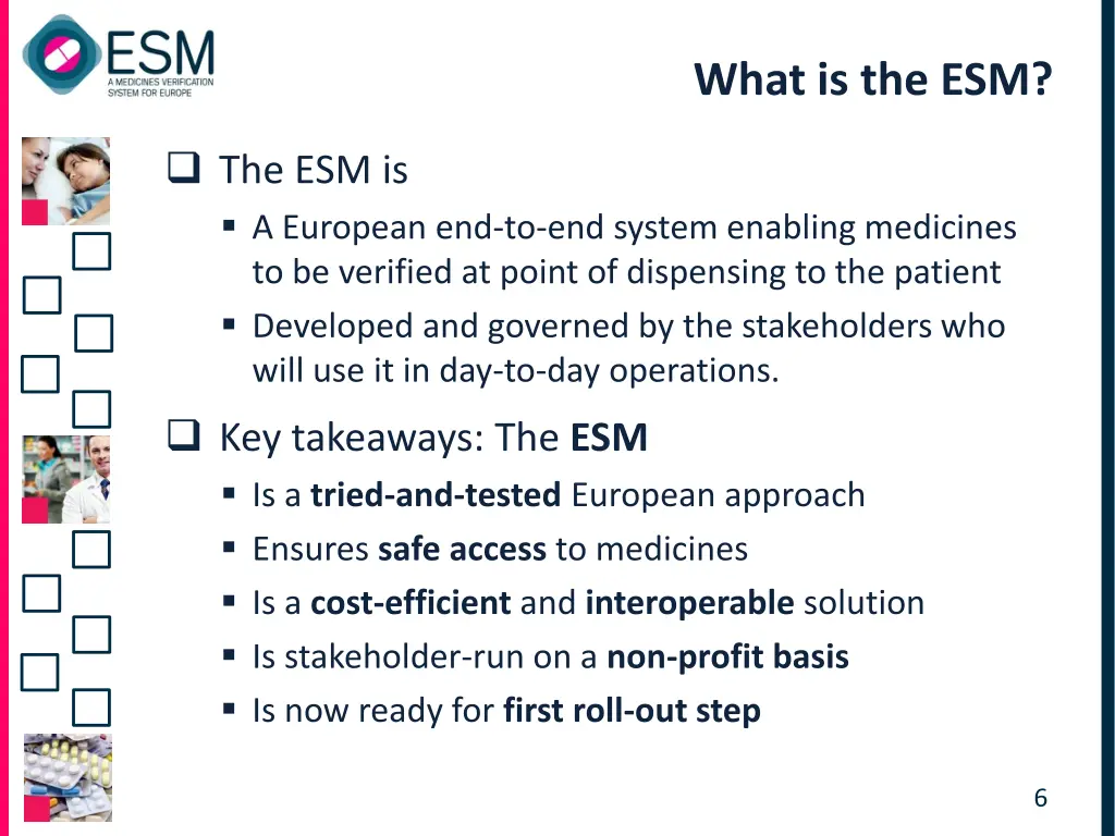 what is the esm