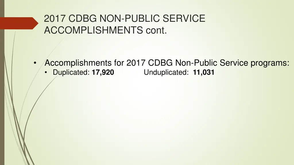2017 cdbg non public service accomplishments cont