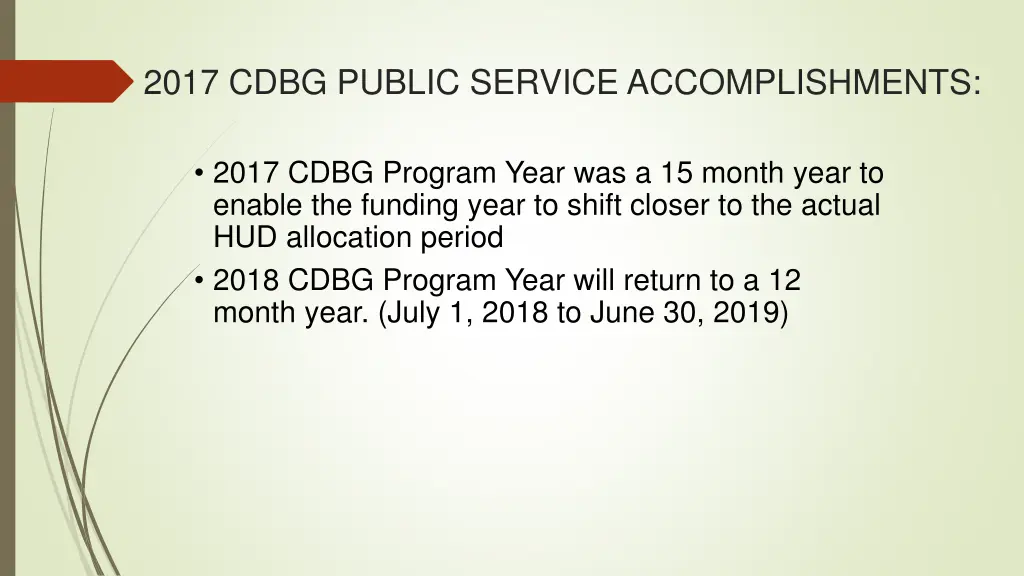 2017 cdbg public service accomplishments