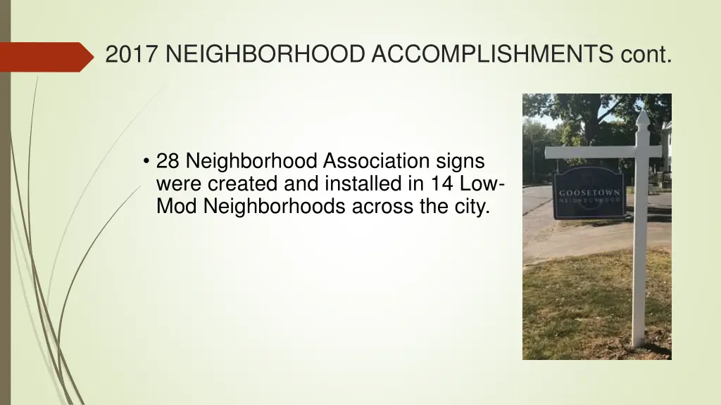 2017 neighborhood accomplishments cont