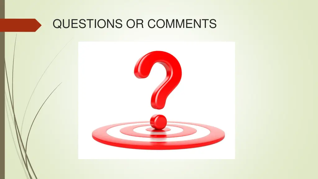 questions or comments