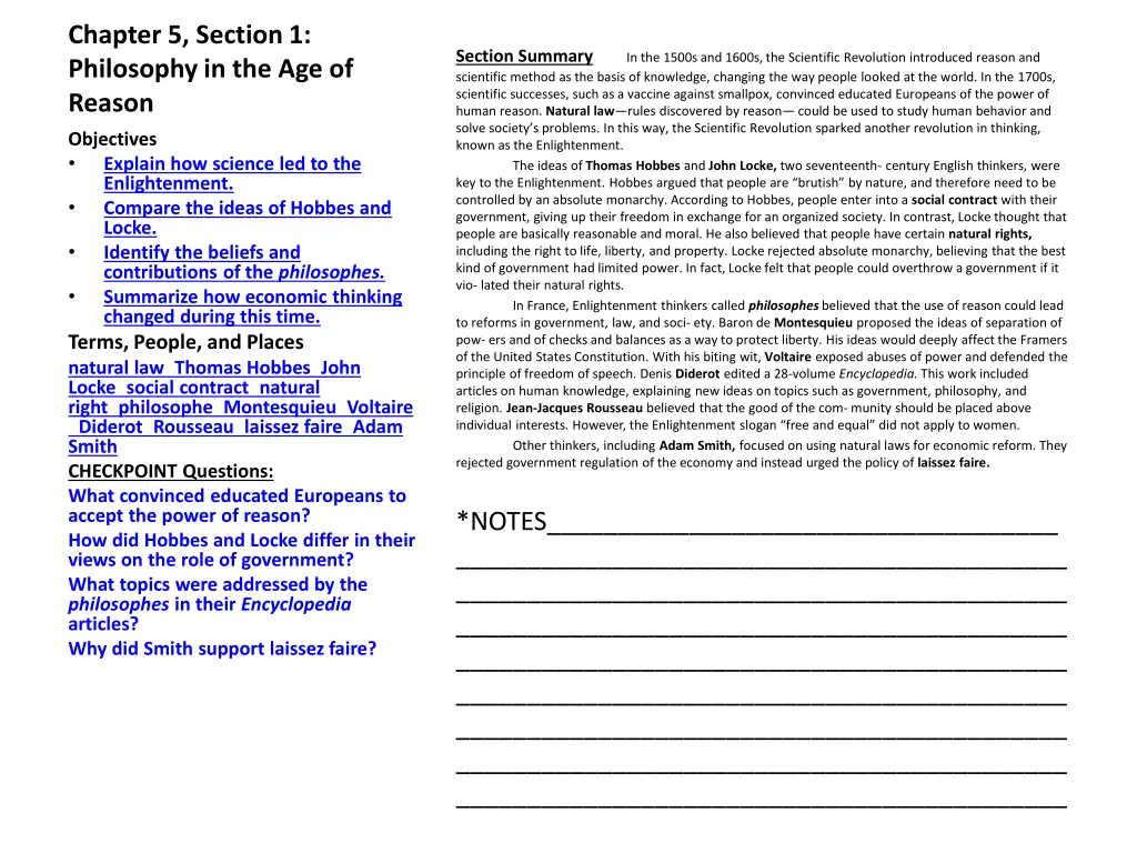 chapter 5 section 1 philosophy