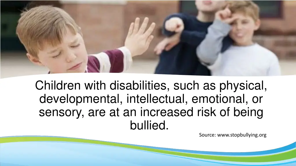 children with disabilities such as physical