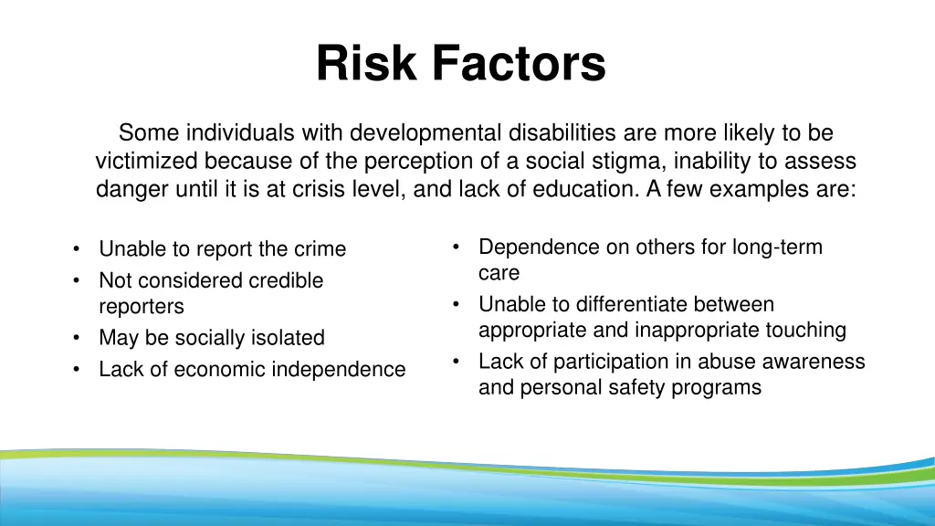 risk factors