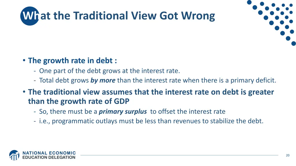 what the traditional view got wrong