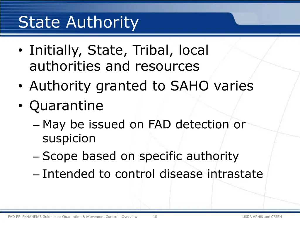 state authority