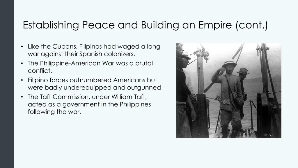establishing peace and building an empire cont