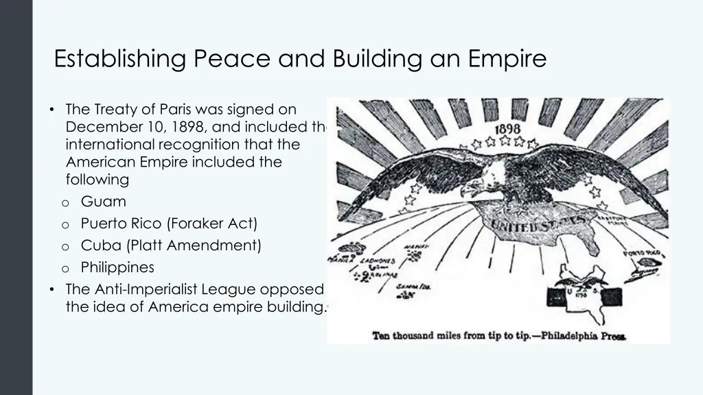 establishing peace and building an empire