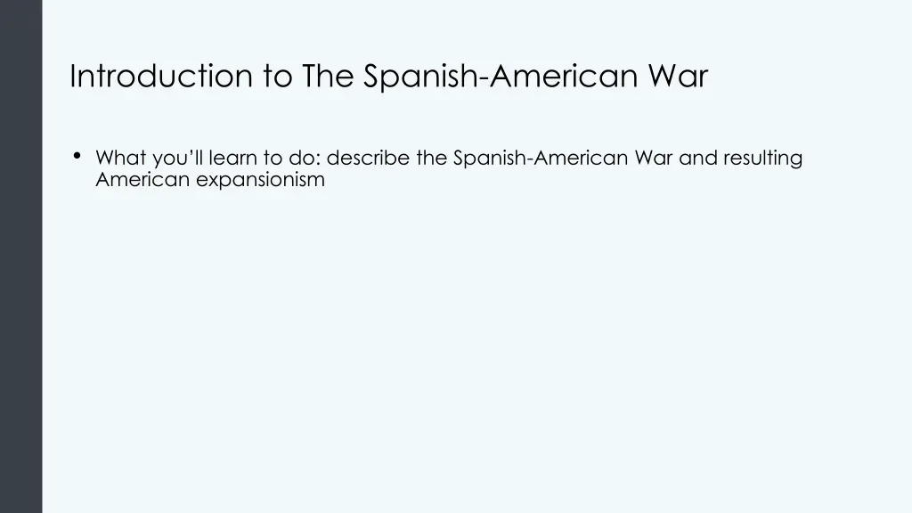 introduction to the spanish american war