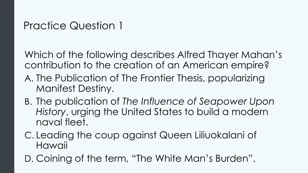 practice question 1