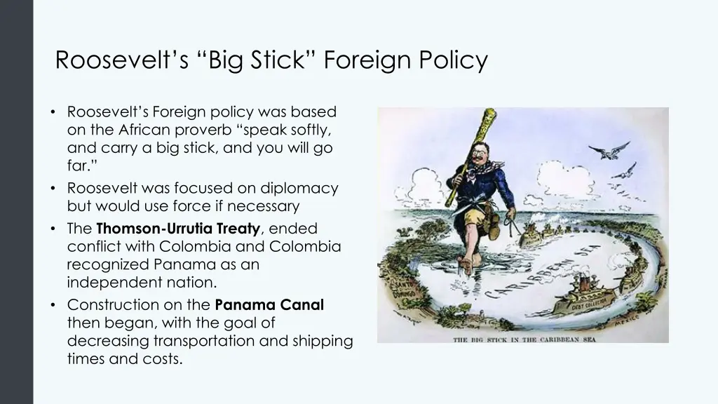 roosevelt s big stick foreign policy