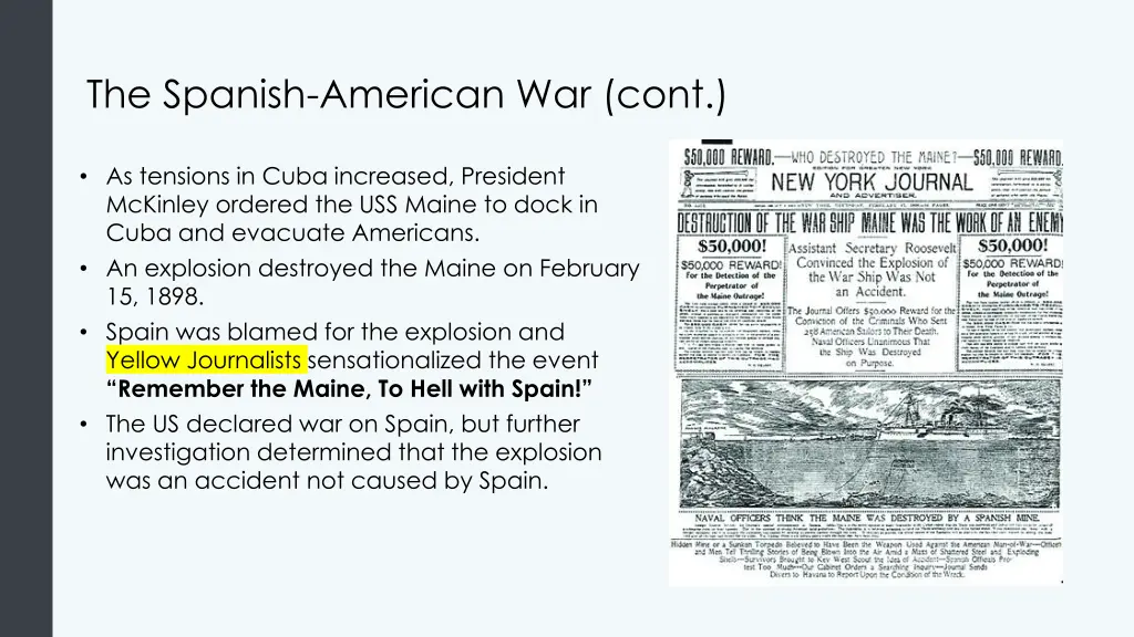 the spanish american war cont
