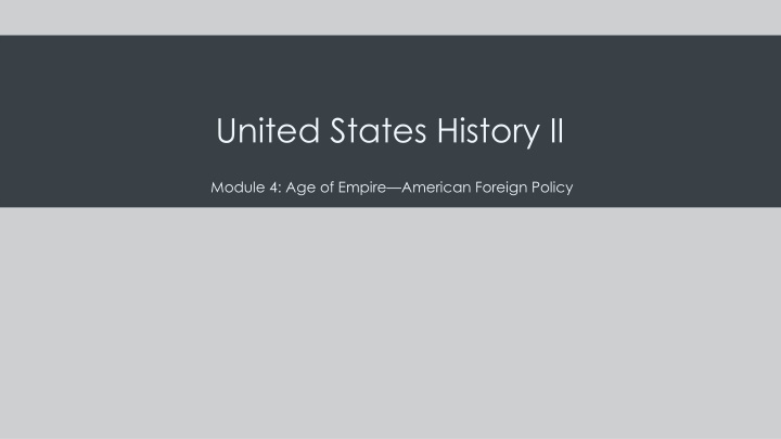 united states history ii