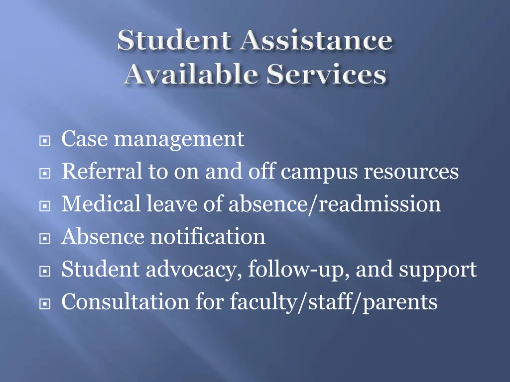 case management referral to on and off campus