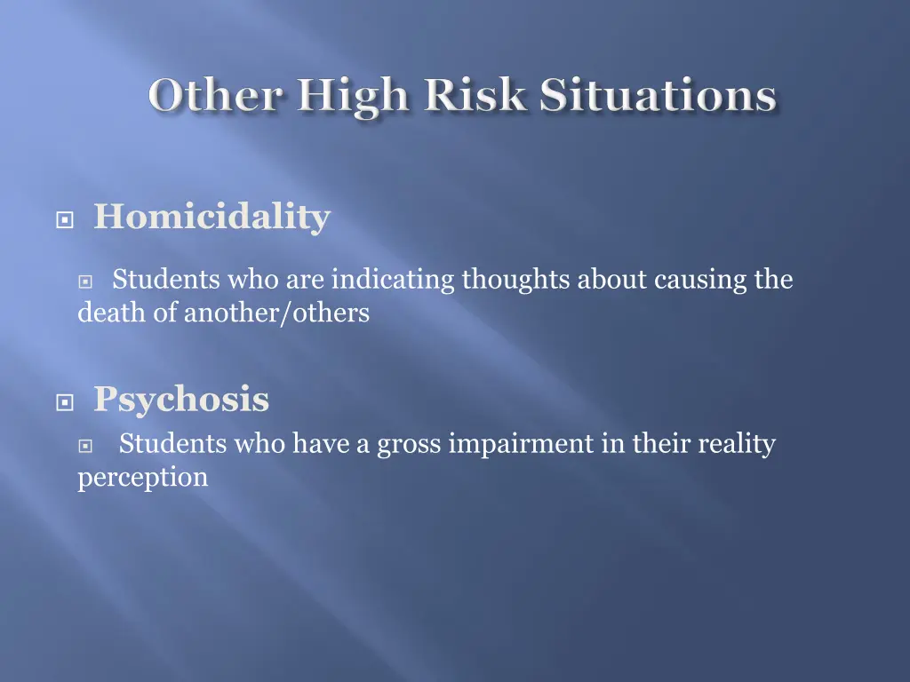 homicidality