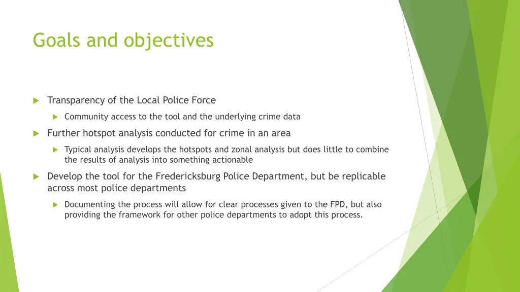 goals and objectives