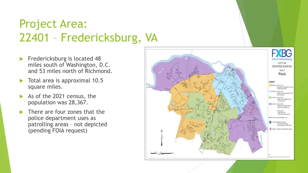 project area 22401 fredericksburg va