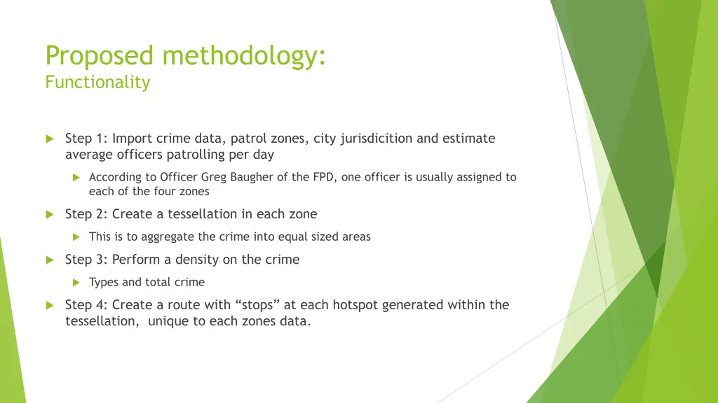 proposed methodology functionality