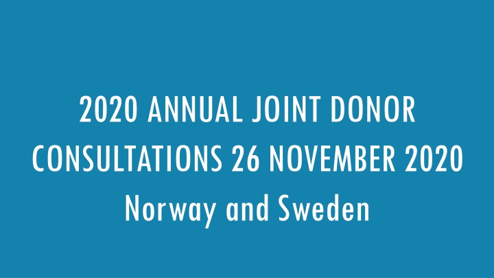 2020 annual joint donor consultations 26 november