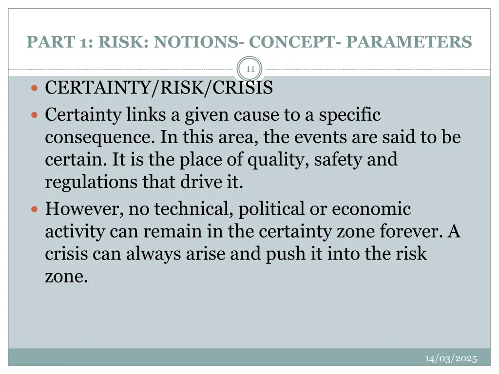 part 1 risk notions concept parameters 8