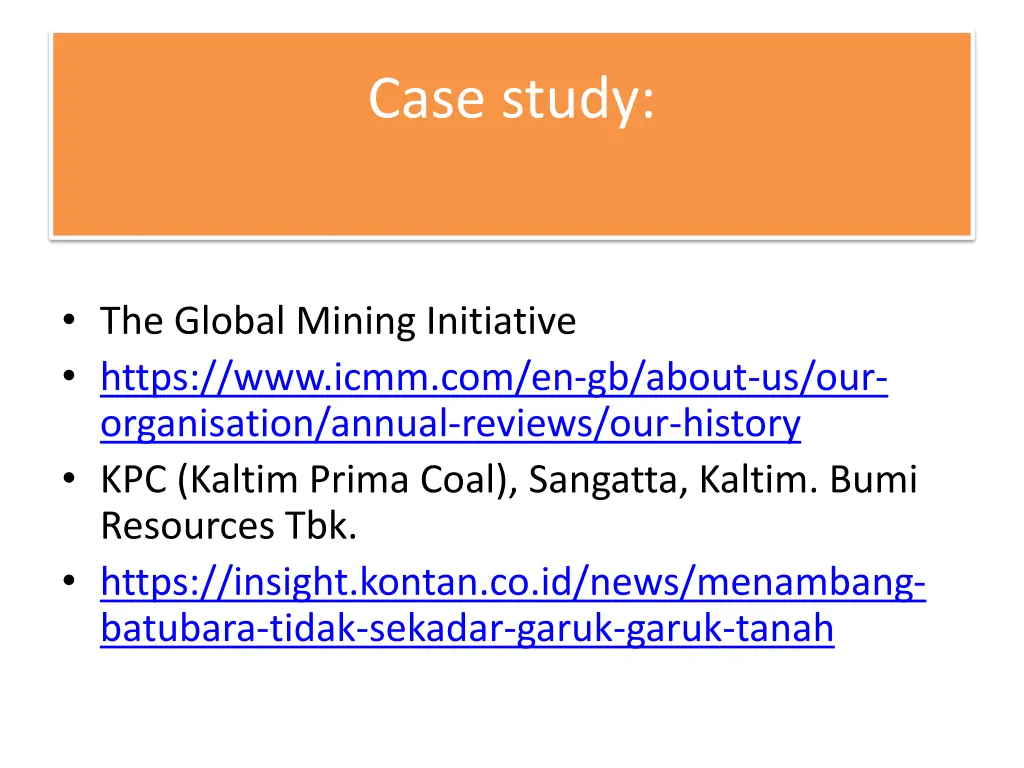 case study
