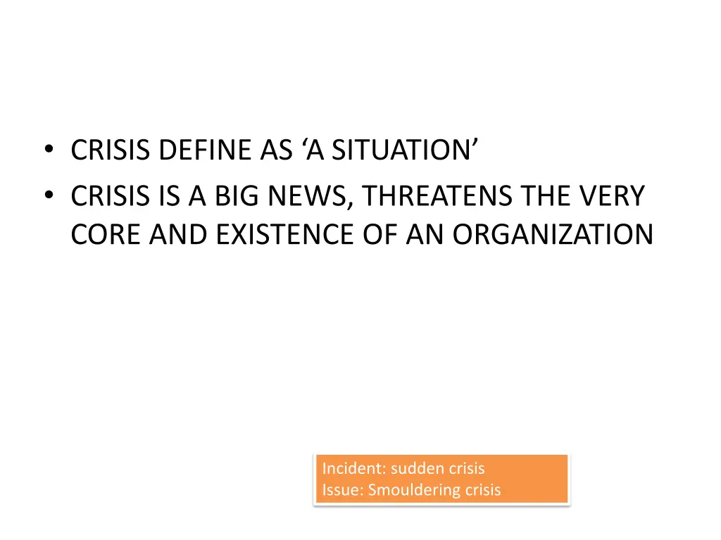 crisis define as a situation crisis is a big news