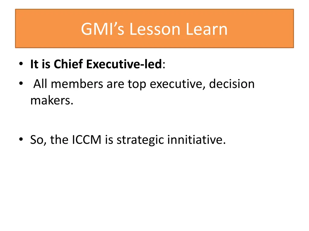 gmi s lesson learn 2