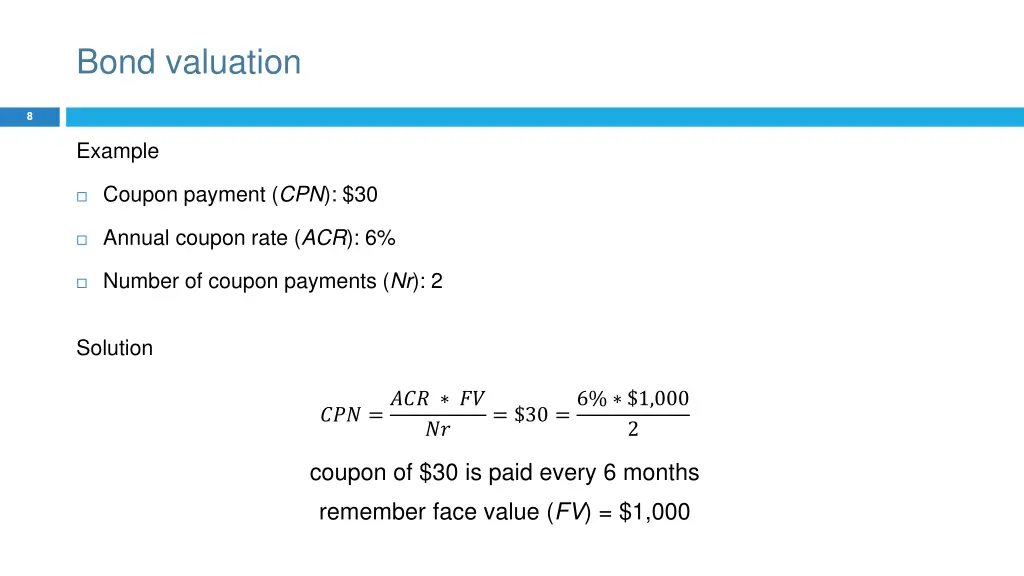 bond valuation 1