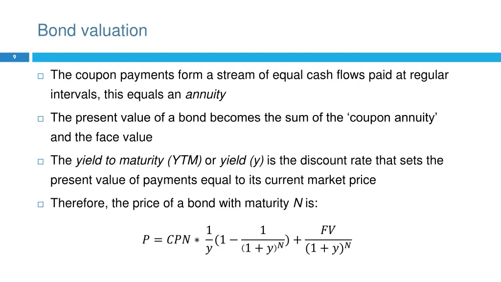 bond valuation 2
