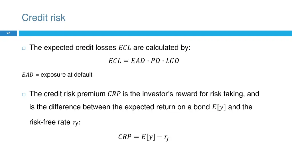 credit risk 1