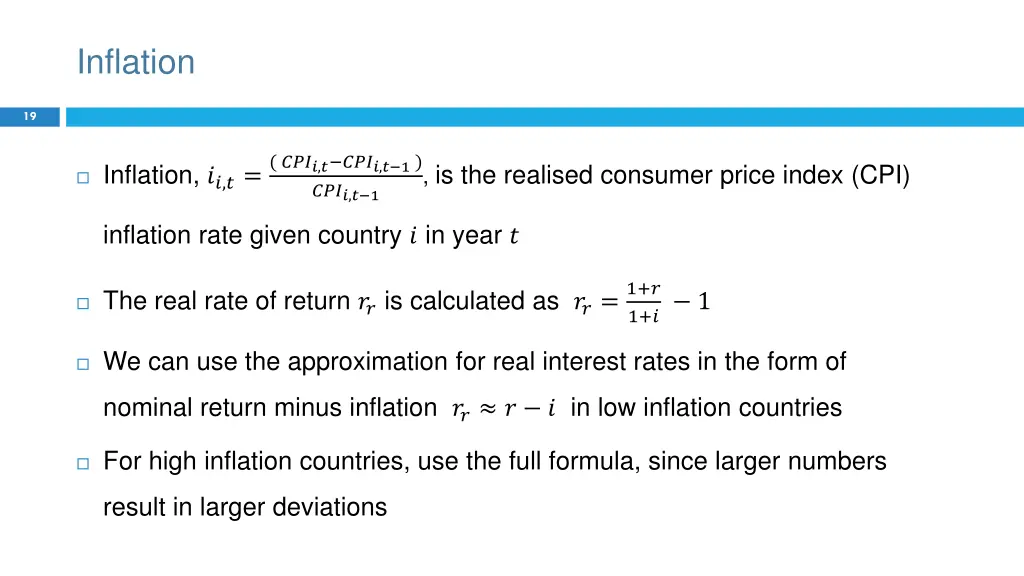 inflation