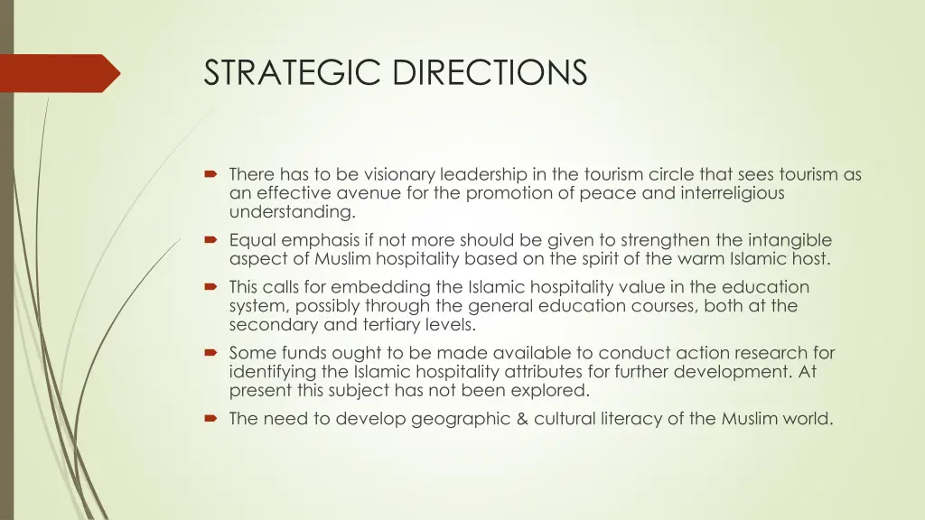 strategic directions