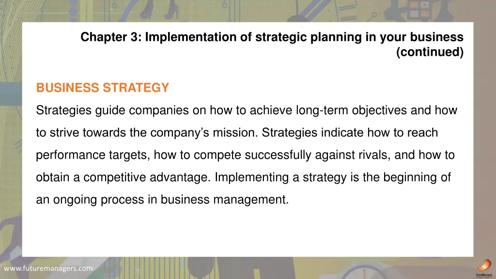 chapter 3 implementation of strategic planning 1
