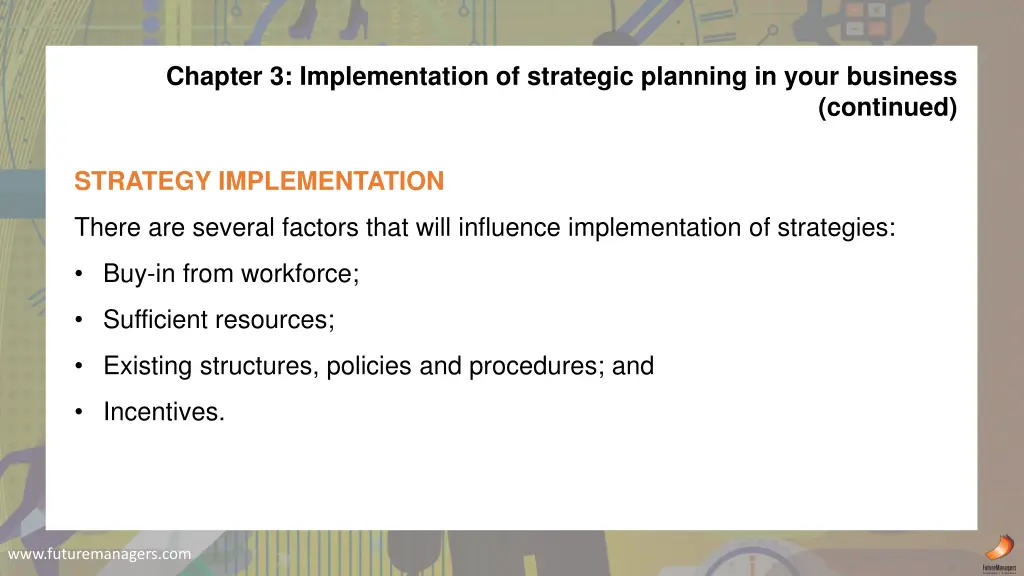 chapter 3 implementation of strategic planning 2