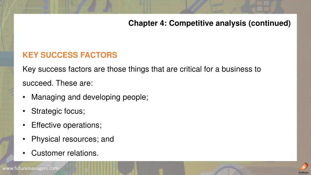 chapter 4 competitive analysis continued 3