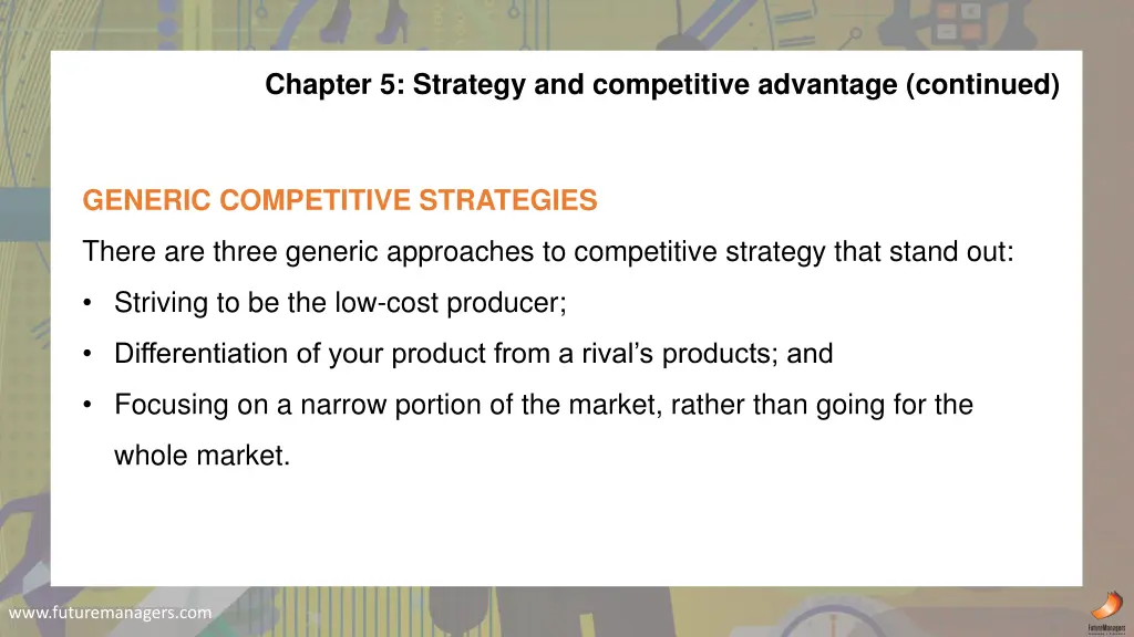 chapter 5 strategy and competitive advantage 1