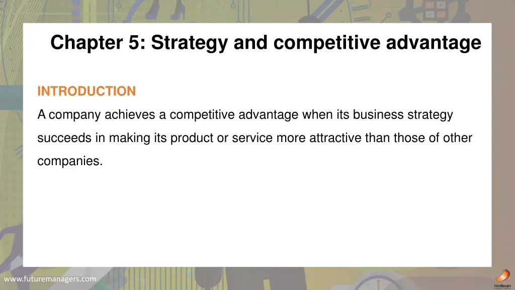 chapter 5 strategy and competitive advantage