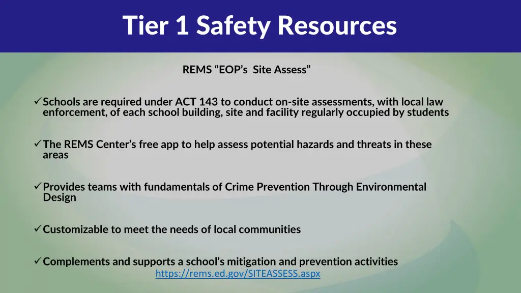 tier 1 safety resources 1