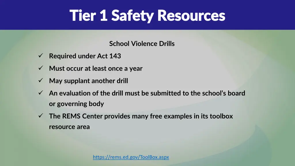 tier 1 safety resources tier 1 safety resources