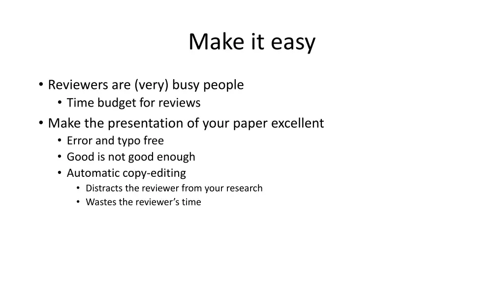 make it easy