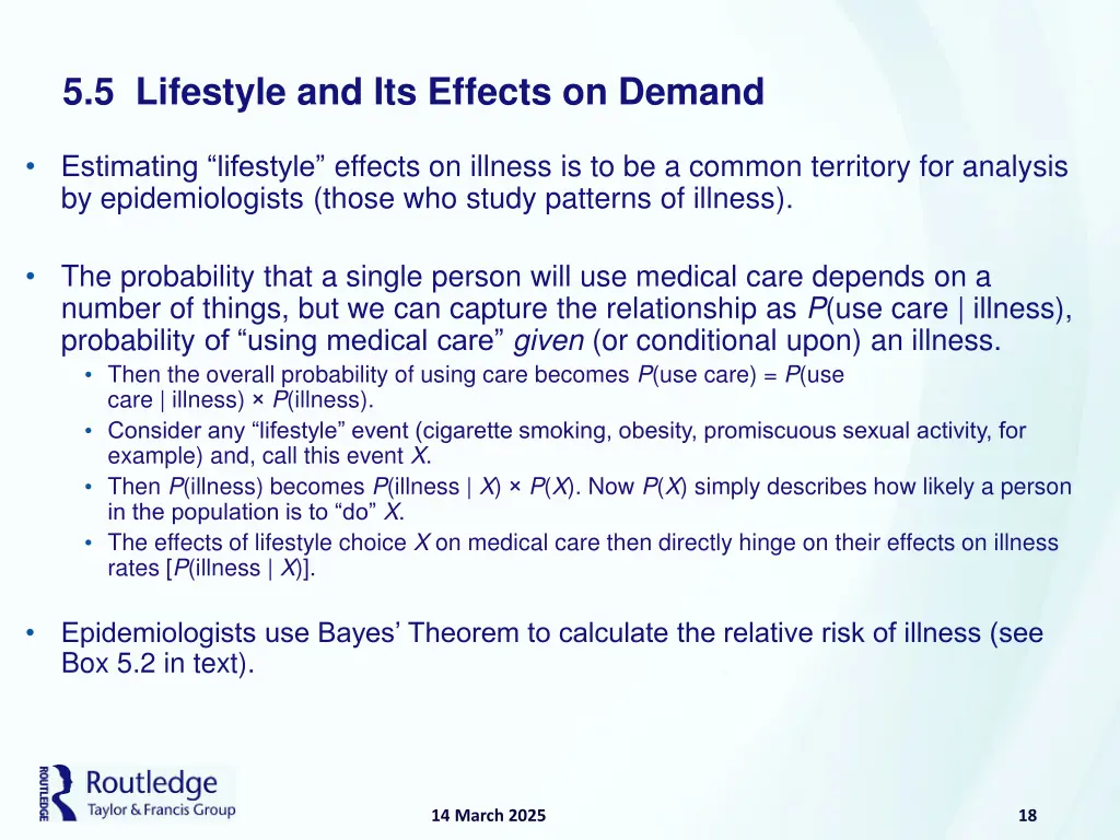5 5 lifestyle and its effects on demand