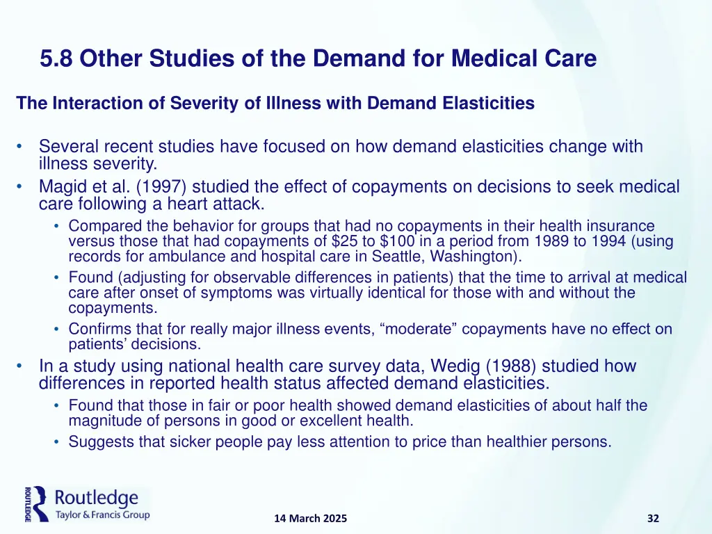 5 8 other studies of the demand for medical care 2