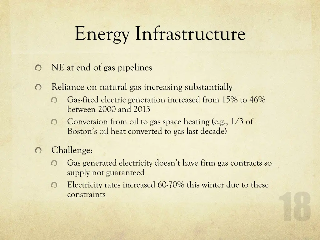 energy infrastructure